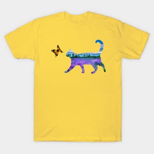 KITTEN FOLLOWING BUTTERFLY T-Shirt